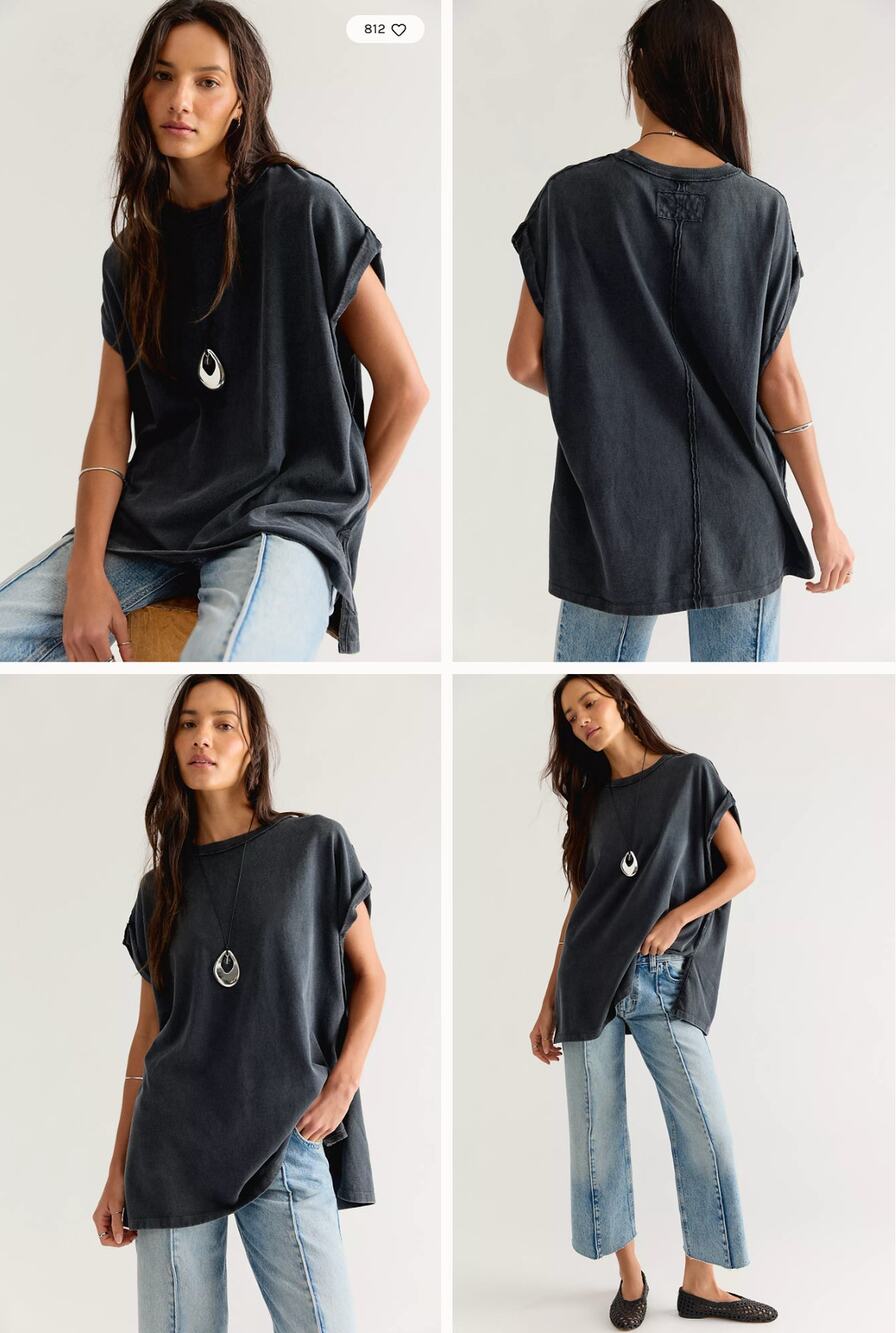 NWT We The Free Atlas Muscle Tunic | Black | Size S